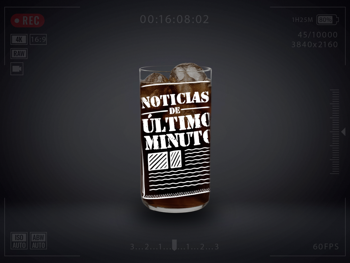 PERIODISTAS - Juego de 6 Vasos de 500 ml