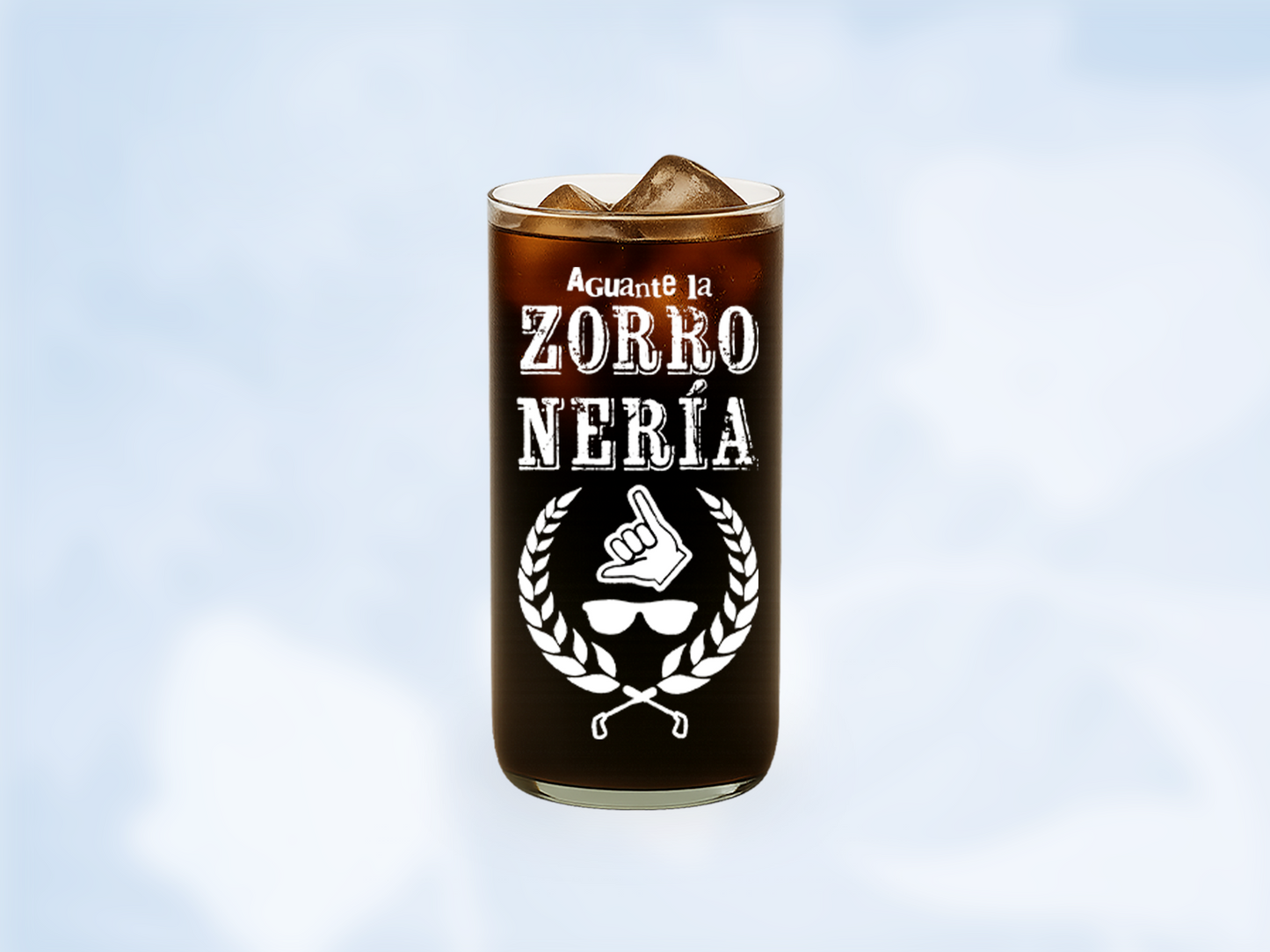 Zorrones Que Hablan - Juegos de 6 Vasos Piscoleros Transparentes - 500ml