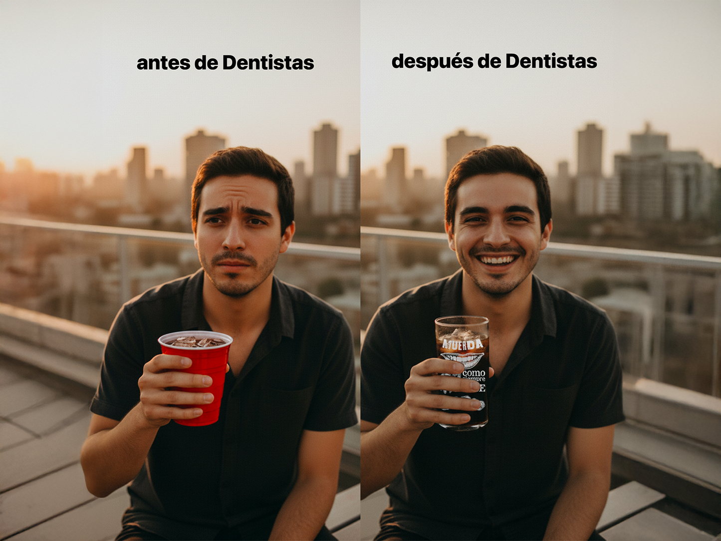 Dentistas - Juego de 6 Vasos de 500 ml