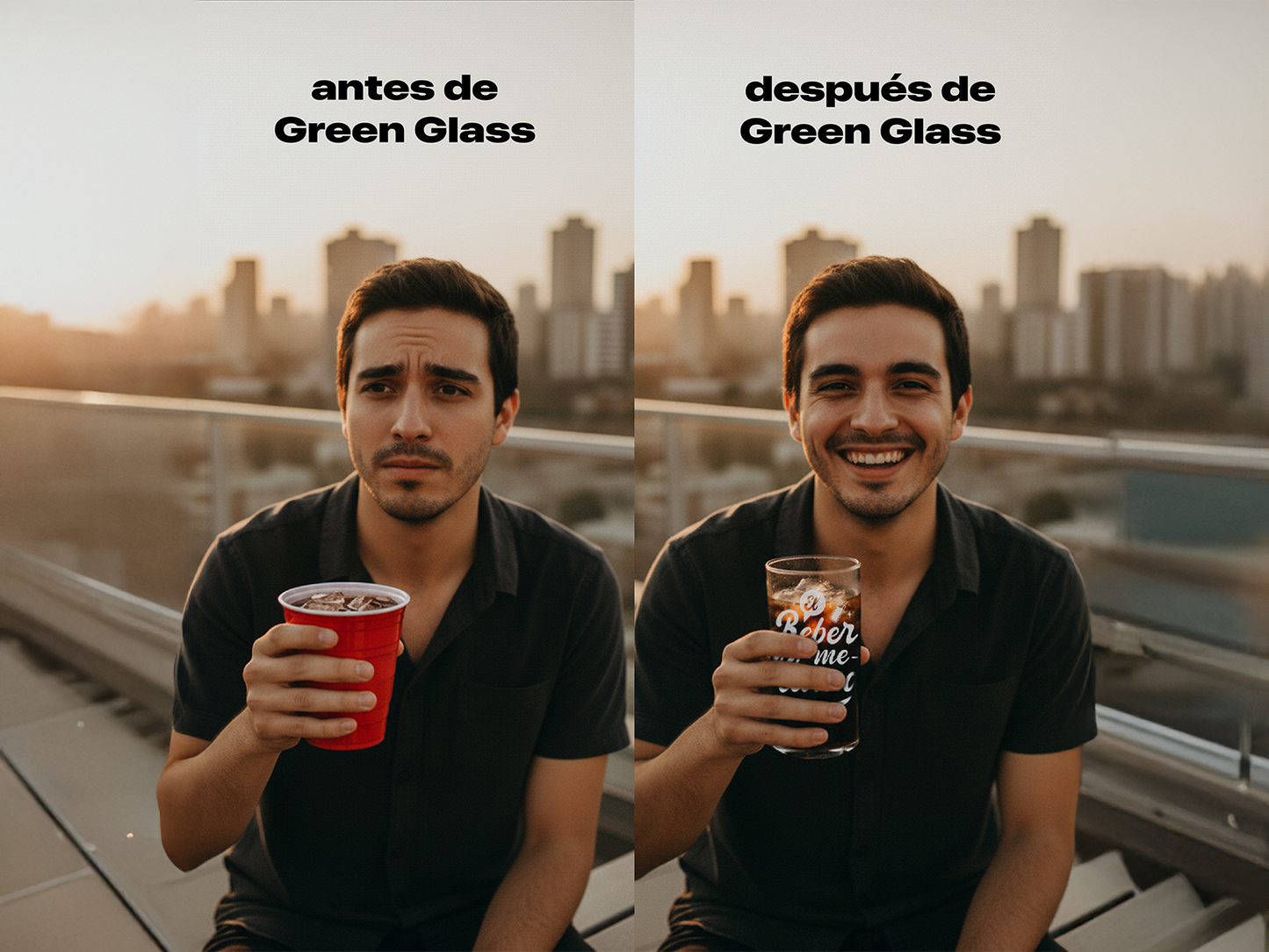 Hoy me lanzo - Juego de 6 Vasos - 500 ml