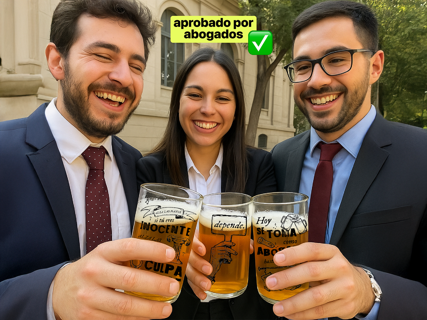 Abogados - Juego de 6 Vasos - 500 ml