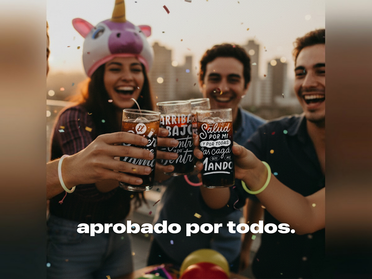 Hoy me lanzo - Juego de 6 Vasos - 500 ml
