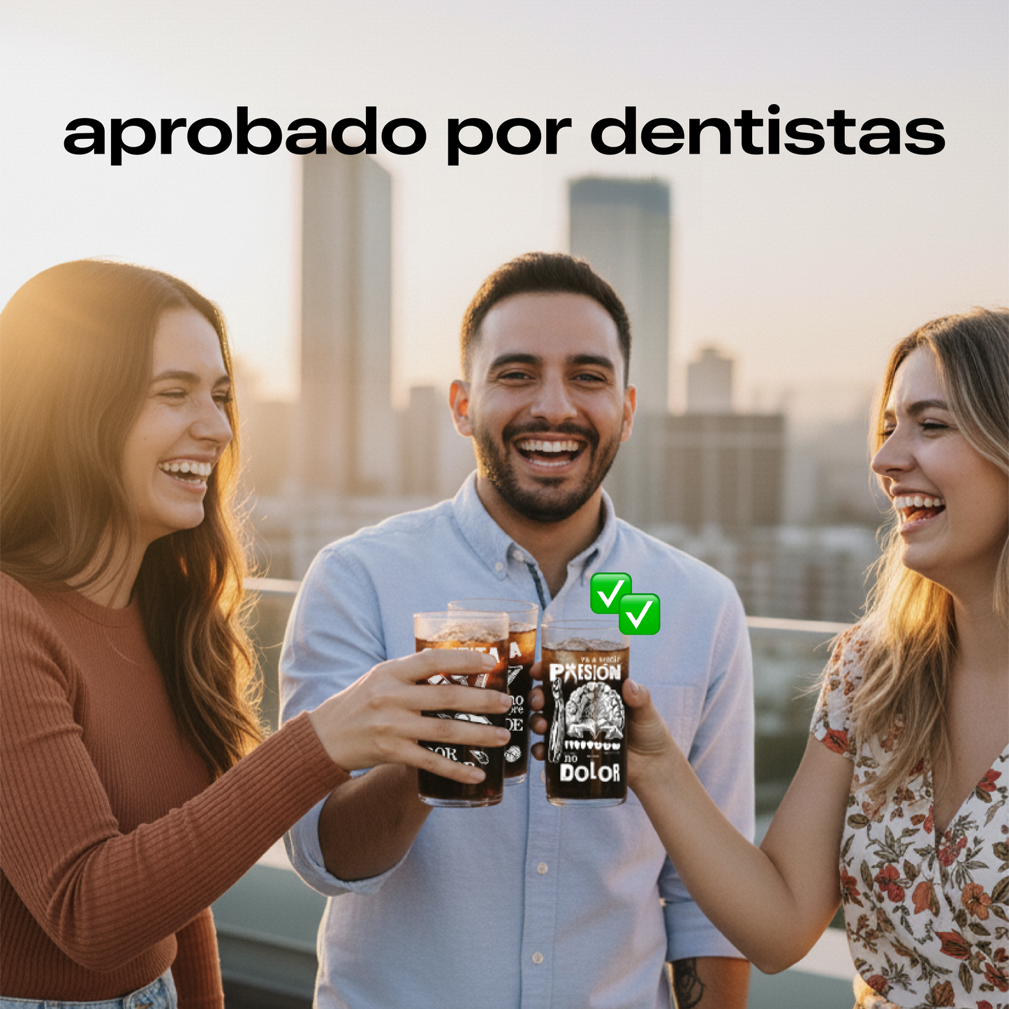 Dentistas - Juego de 6 Vasos de 500 ml