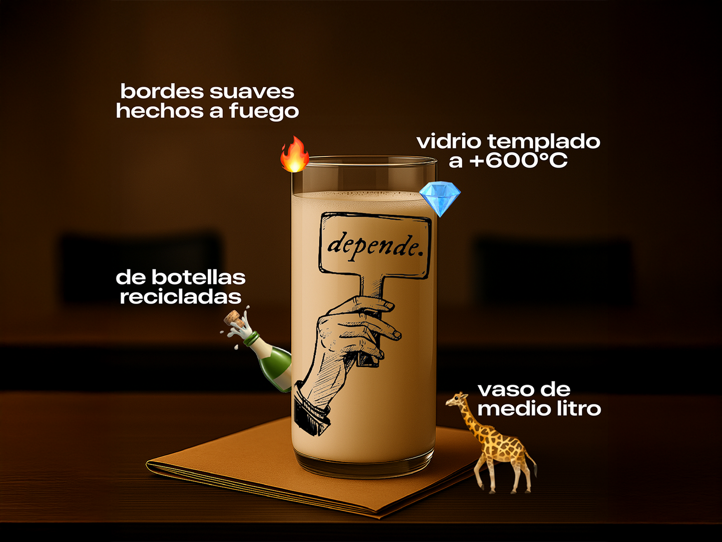 Abogados - Juego de 6 Vasos - 500 ml