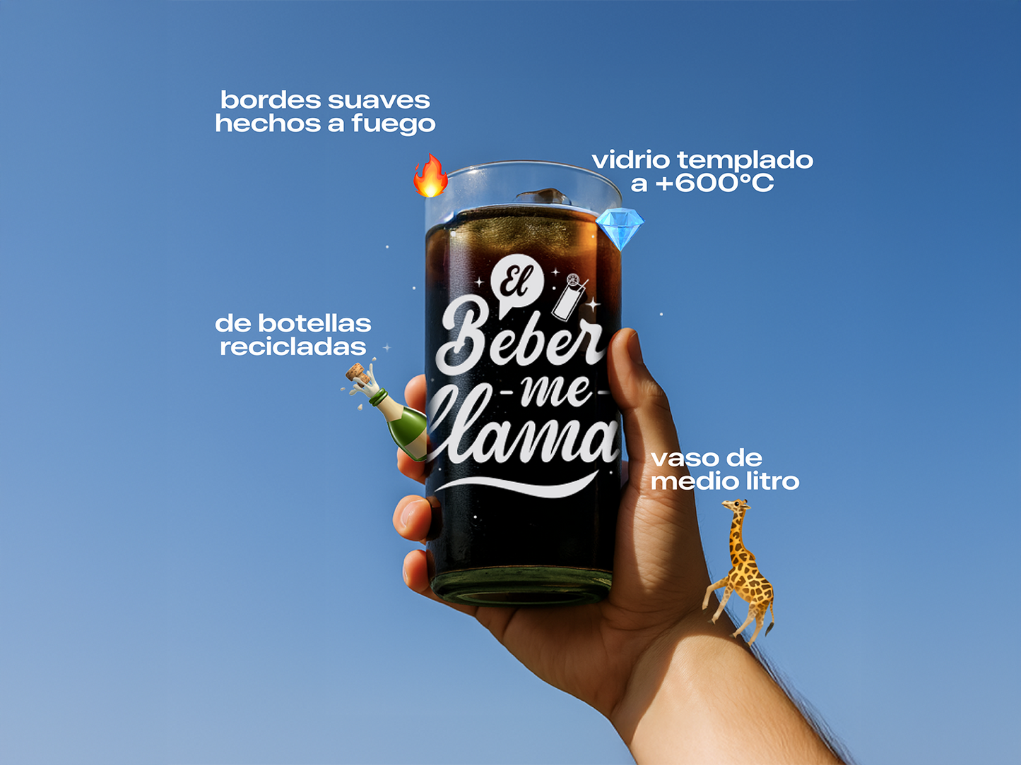 Hoy me lanzo - Juego de 6 Vasos - 500 ml