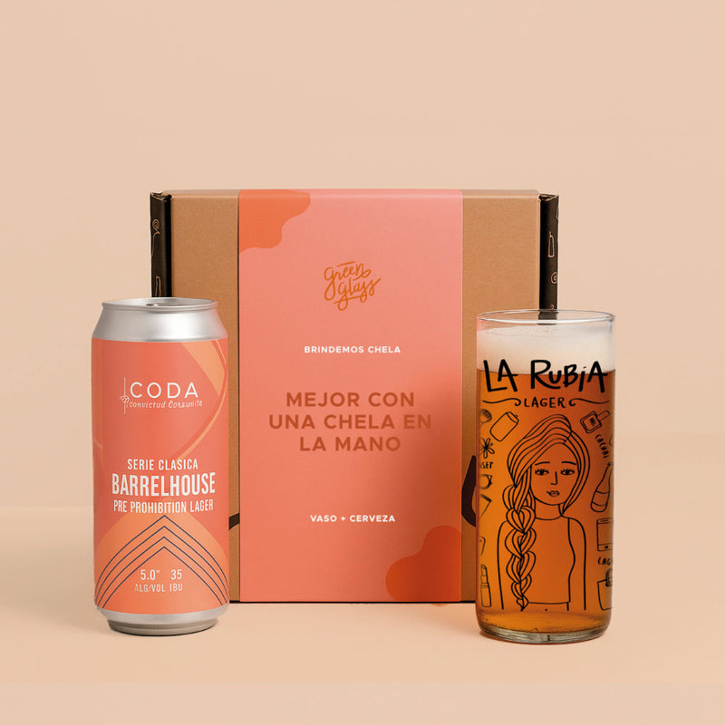 Cerveza + vaso