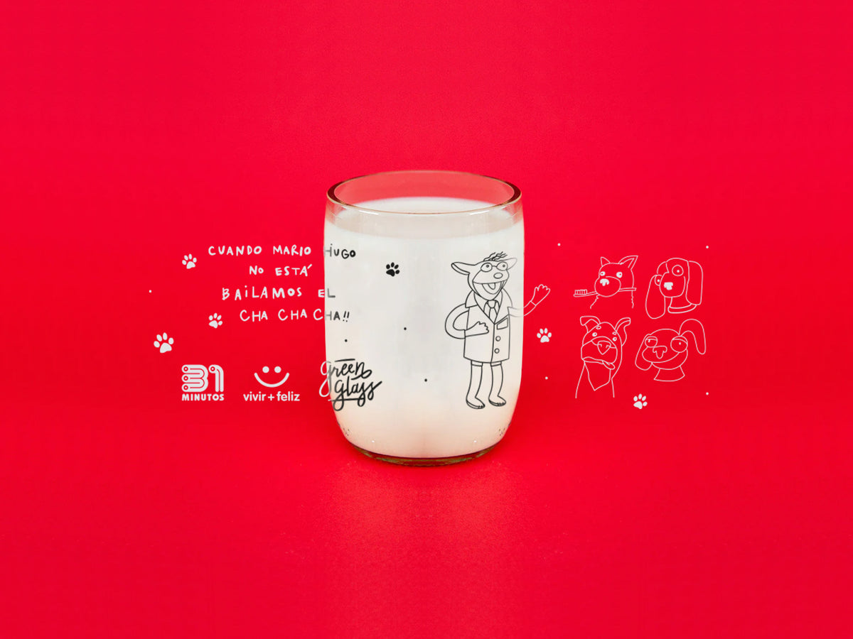 Vaso Mario Hugo de 31 minutos color transparente 200ml