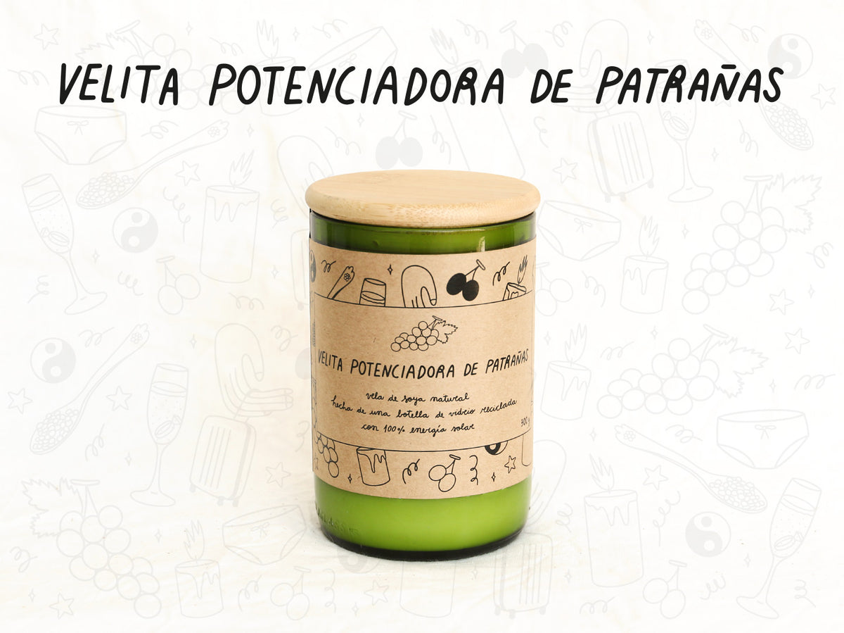 Velita Potenciadora de Patrañas - Aroma Vainilla - Verde