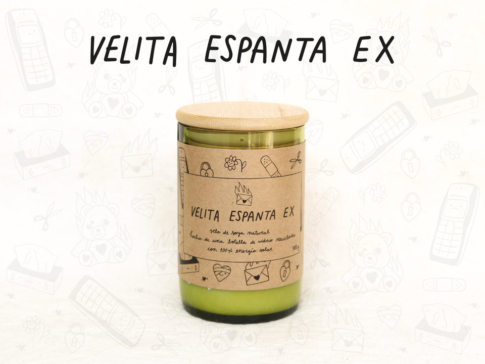 Velita Espanta Ex - Aroma Vainilla - Verde