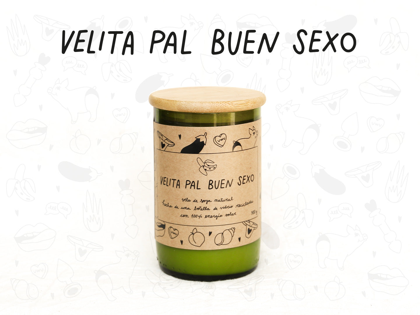 Velita Pal Buen Sexo - Aroma Vainilla - Verde
