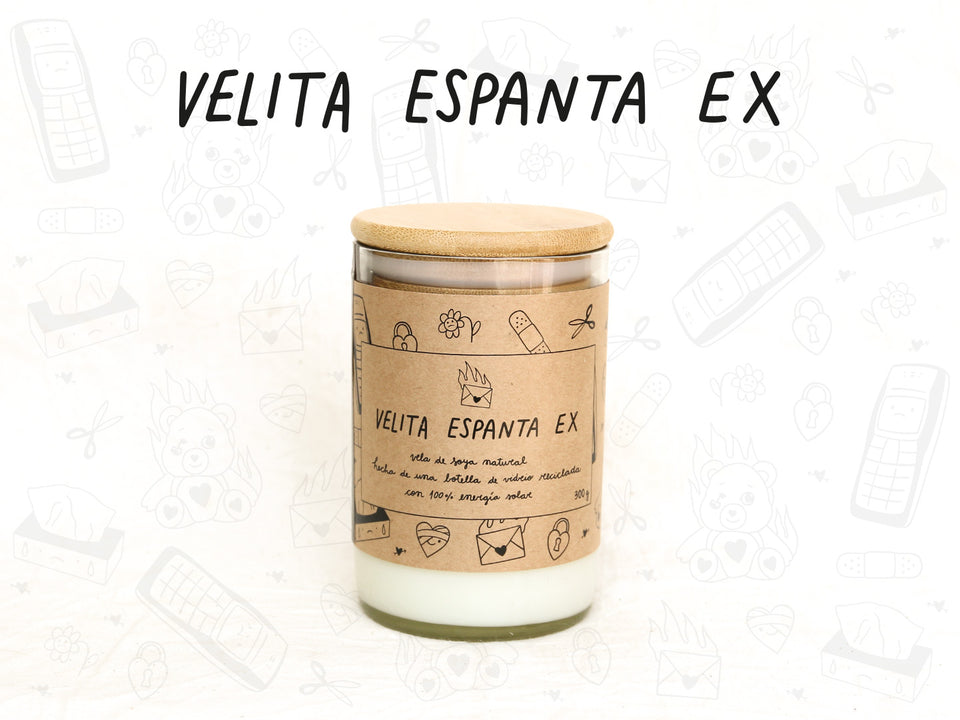 Velita Espanta Ex - Aroma Vainilla - Transparente