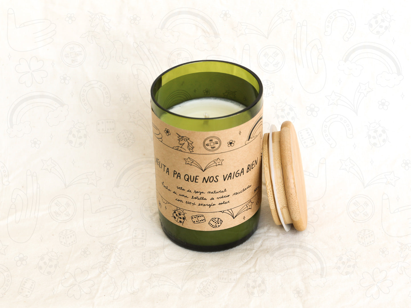 Velita Pa Que Nos Vaiga Bien - Aroma Vainilla - Verde
