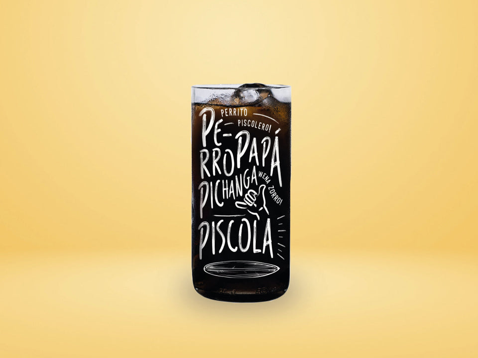 PERRO PAPÁ - Vasos Piscoleros Green Glass