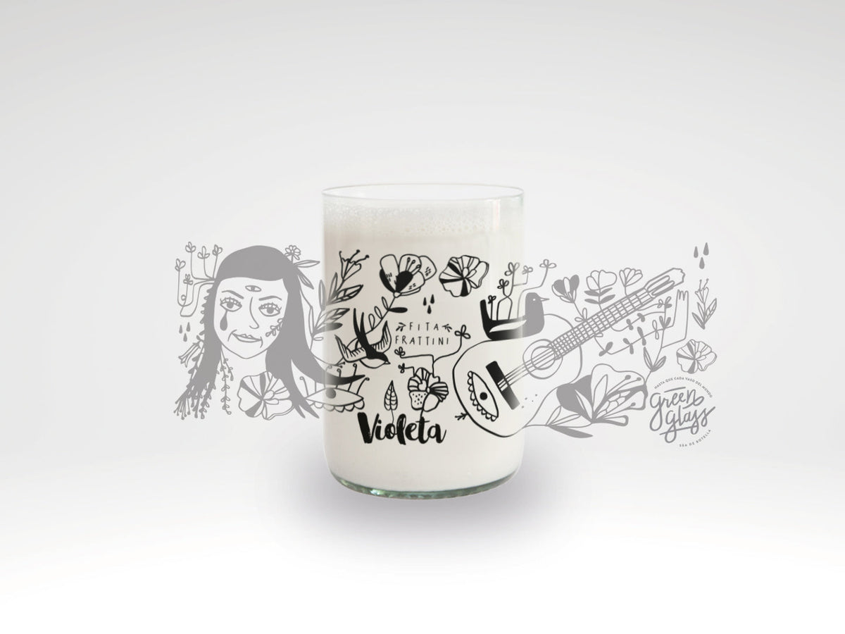 VIOLETA PARRA - Brindemos Por Ellos Vasos Green Glass