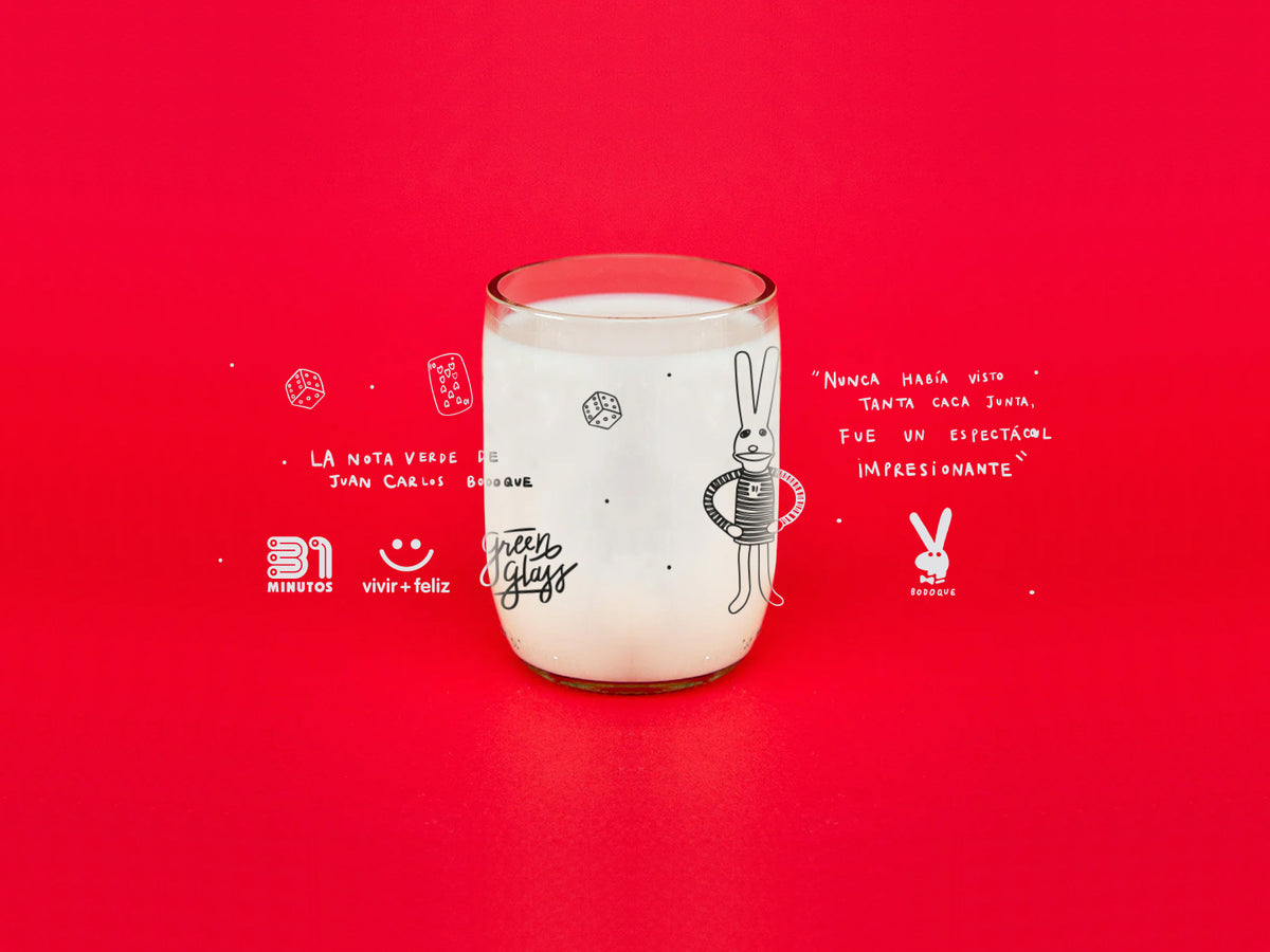 Vaso Juan Carlos Bodoque de 31 minutos color transparente 200ml
