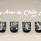 Aves de Chile Mini - Juego de 4 Vasos - 200 ml