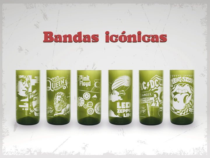 Bandas Icónicas - Juego de 6 Vasos - 500 ml