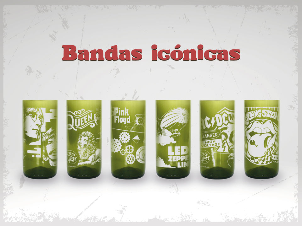 Bandas Icónicas - Juego de 6 Vasos - 500 ml