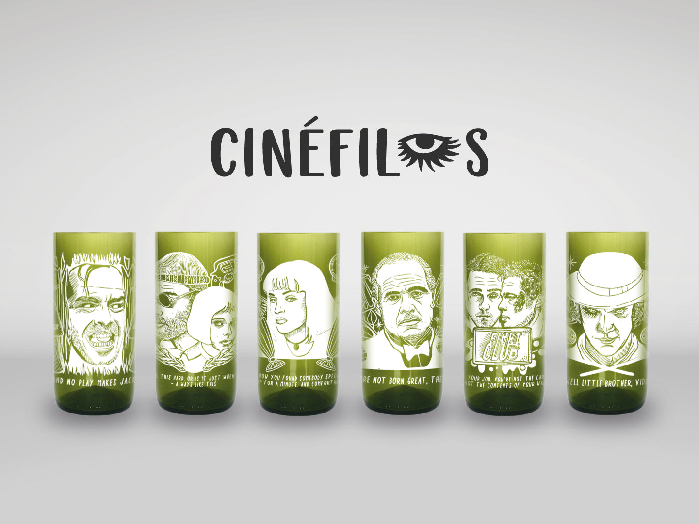 Cinéfilo -  Juego de 6 Vasos - 500 ml