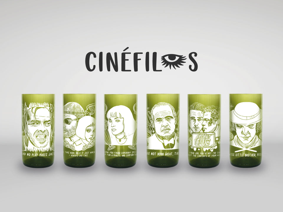 Cinéfilo -  Juego de 6 Vasos - 500 ml