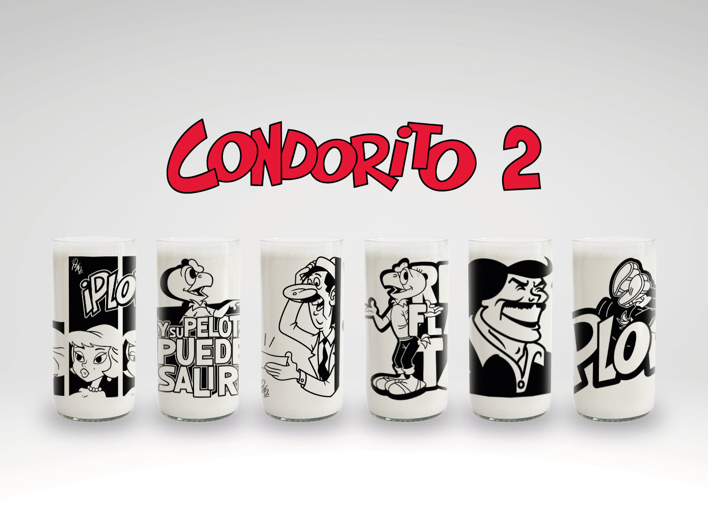 CONDORITO 2 - JUEGO DE 6 VASOS