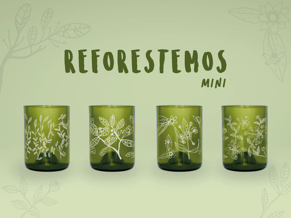 Mini Reforestemos - Juego de 4 Vasos - 200 ml