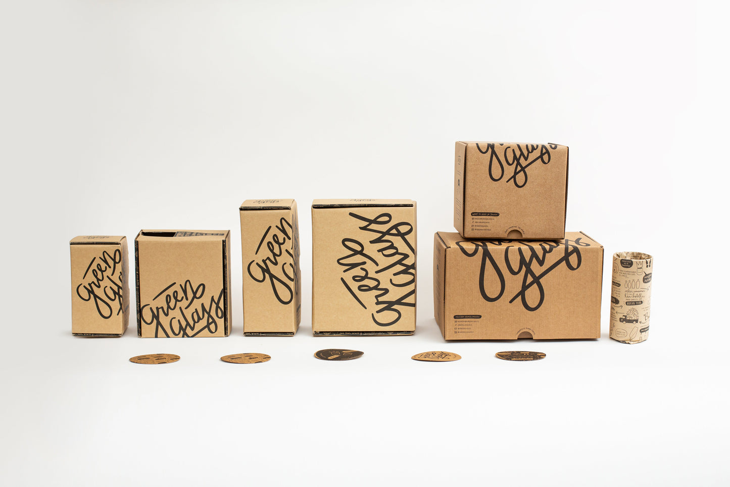 Vaso Green Glass En Caja Regalo Corporativo Premium