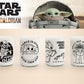 STAR WARS GROGU - JUEGO DE 4 VASOS - 330 ml