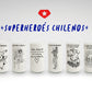 Superhéroes Chilenos Juego de 6 Vasos