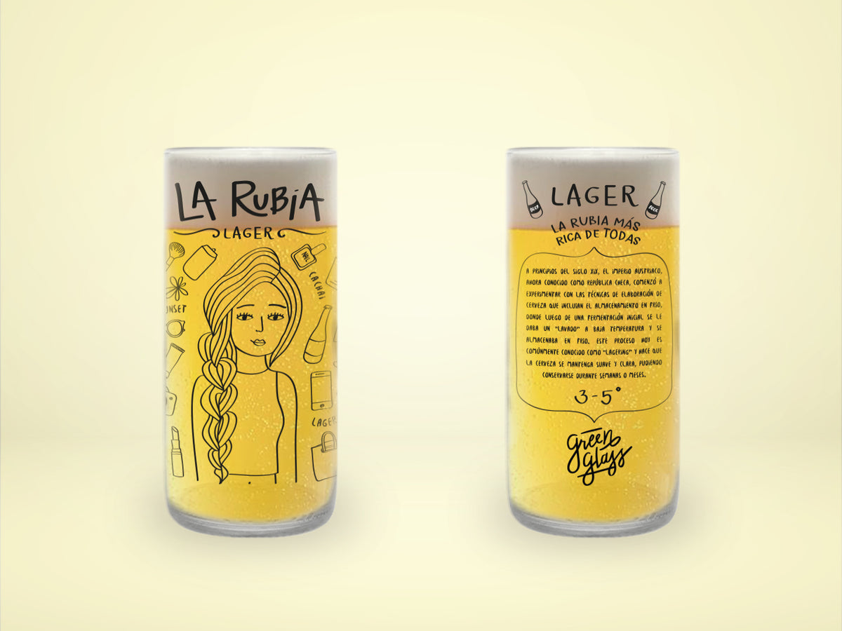 Cheleros Hipsters  - Juego de 6 Vasos - 500 ml