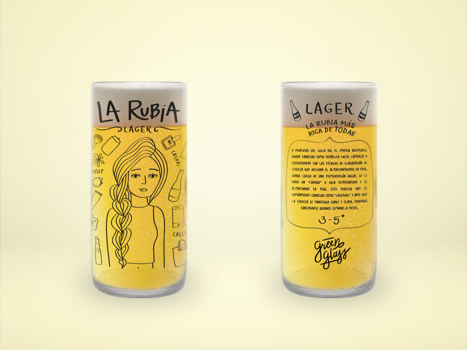 Cheleros Hipsters  - Juego de 6 Vasos - 500 ml