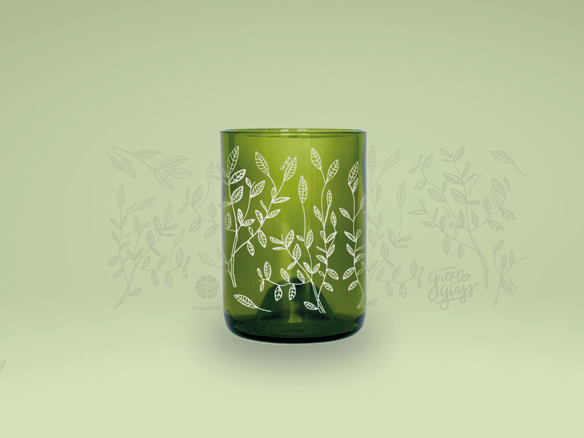 COIGÜE - Reforestemos Chile Vasos Green Glass