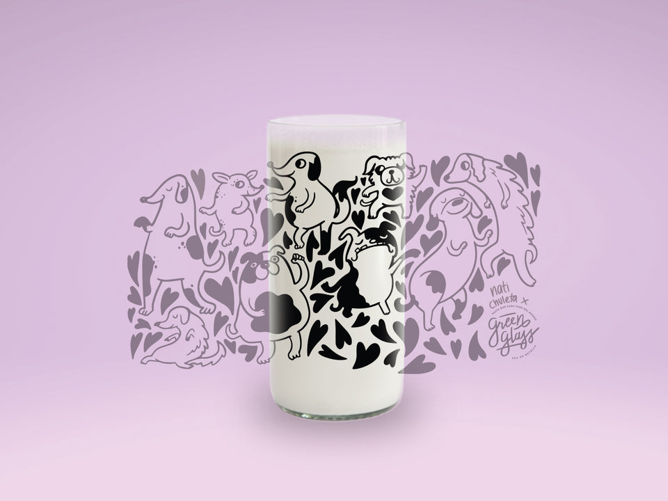 DOG LOVER - JUEGO DE 6 VASOS PERRUNOS - 500 ml