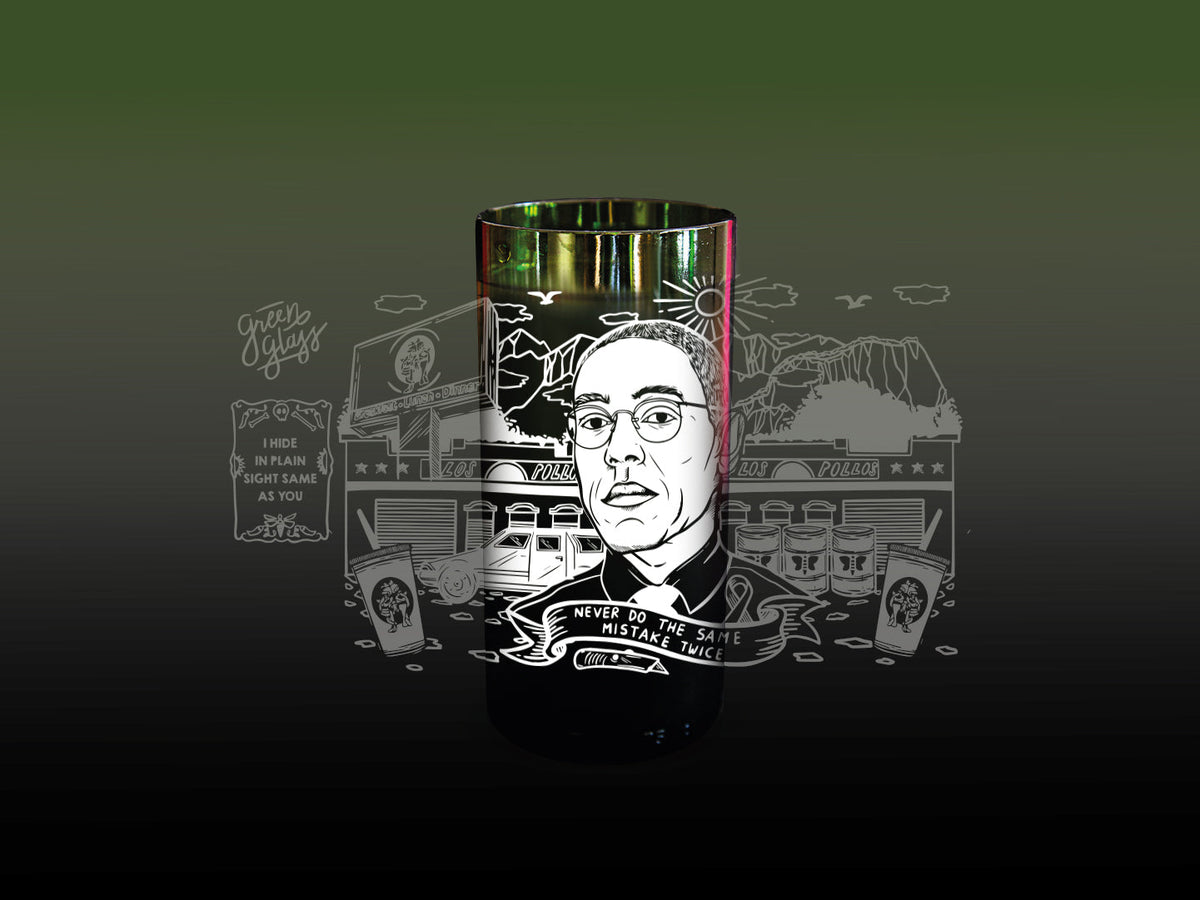 GUD - Vasos Breaking Glass Green Glass