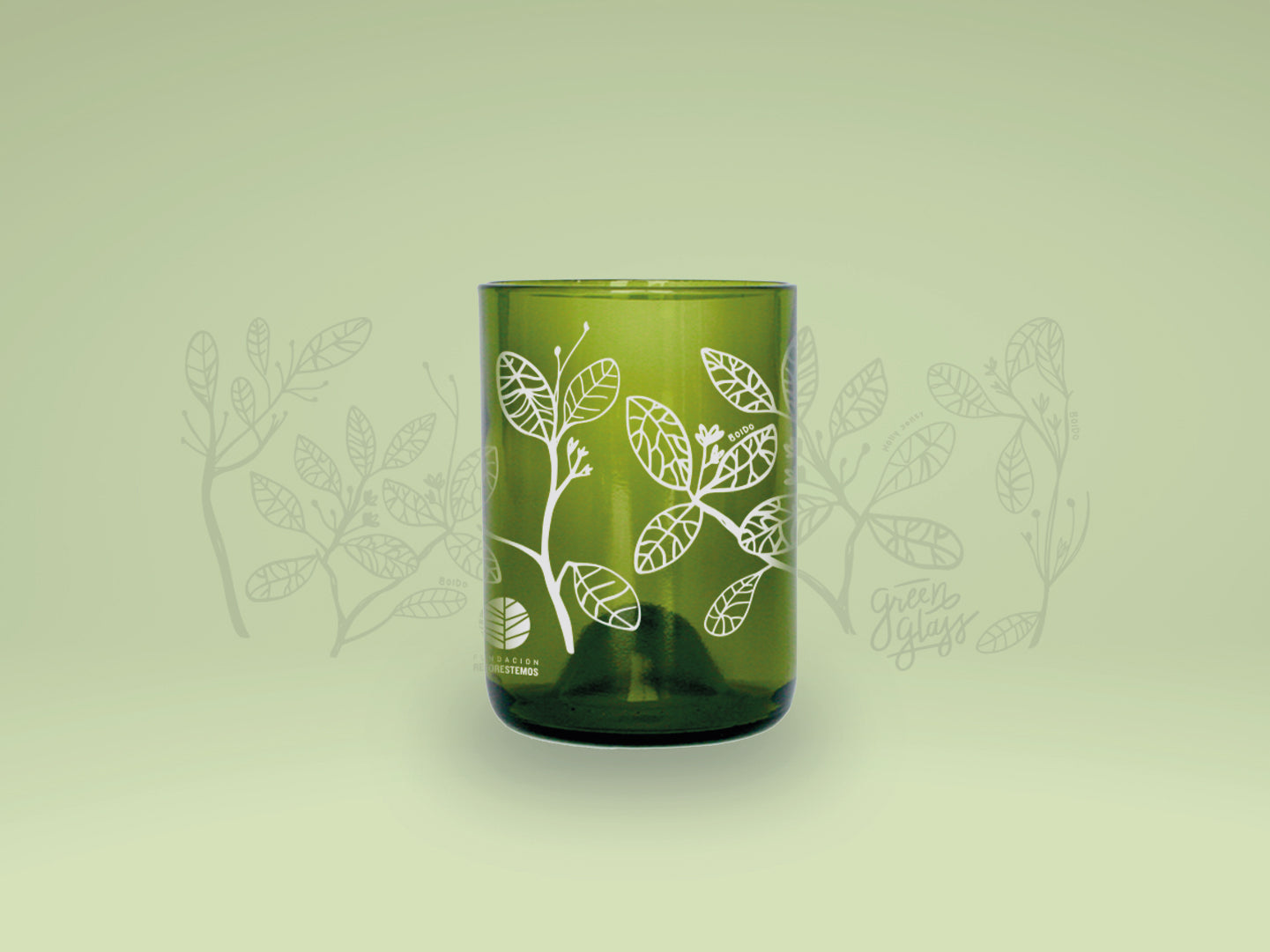 BOLDO - Reforestemos Chile Vasos Green Glass