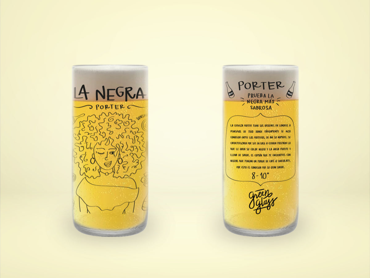 Cheleros Hipsters  - Juego de 6 Vasos - 500 ml