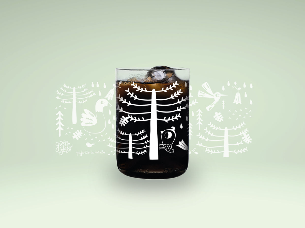 Flora & Fauna  - Juego de 4 Vasos - 330 ml