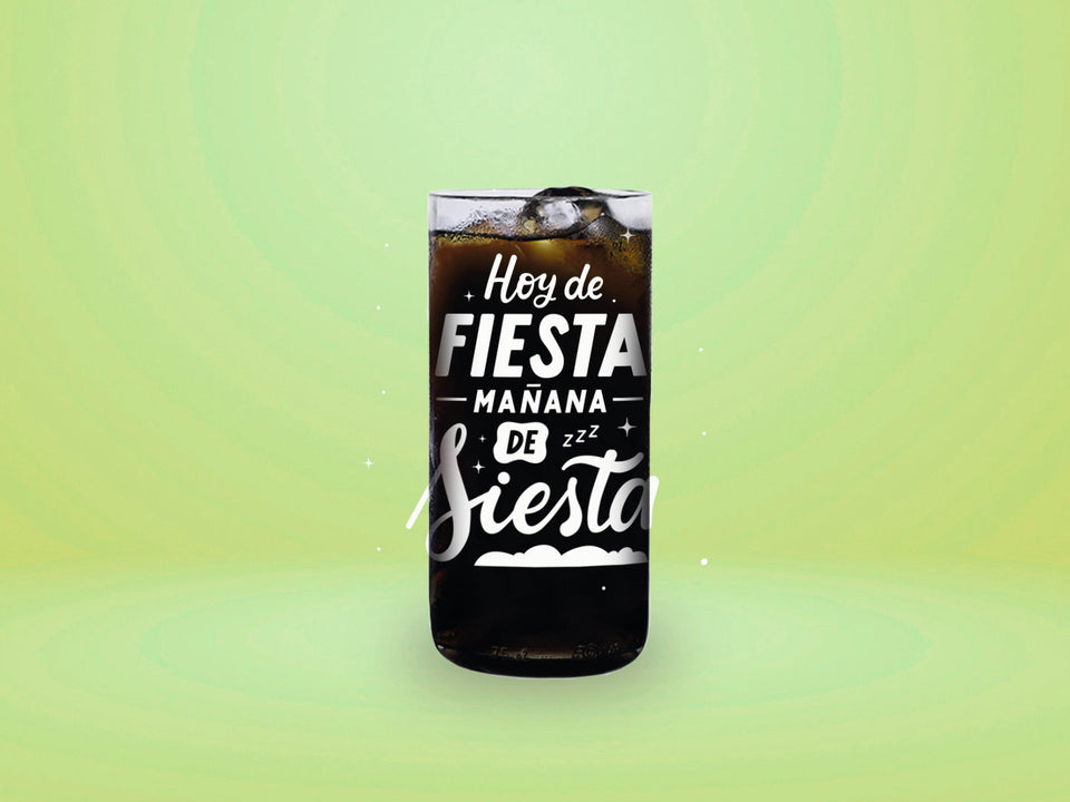 HOY DE FIESTA... - Hoy Me Lanzo Vasos Green Glass