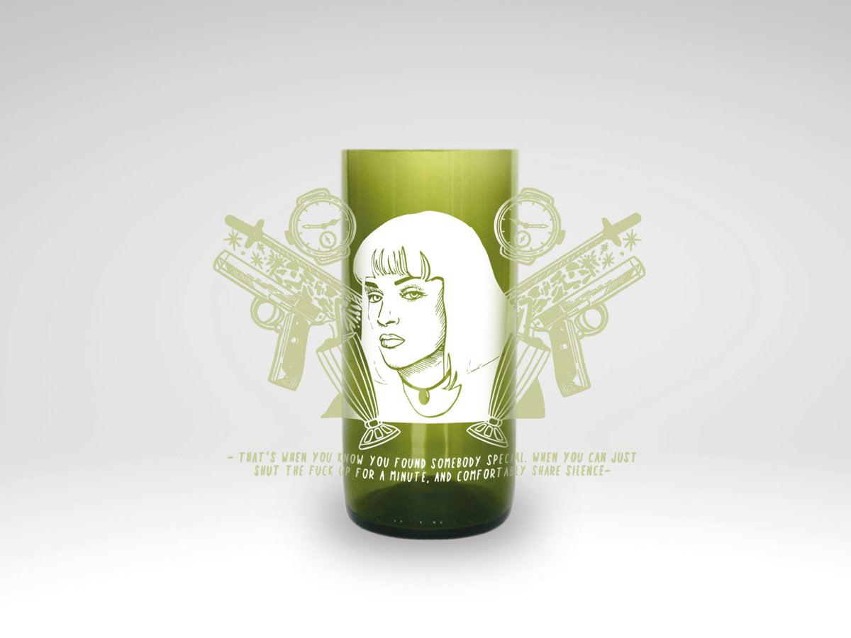 PULP FICTION - Vasos Cinéfilos Green Glass
