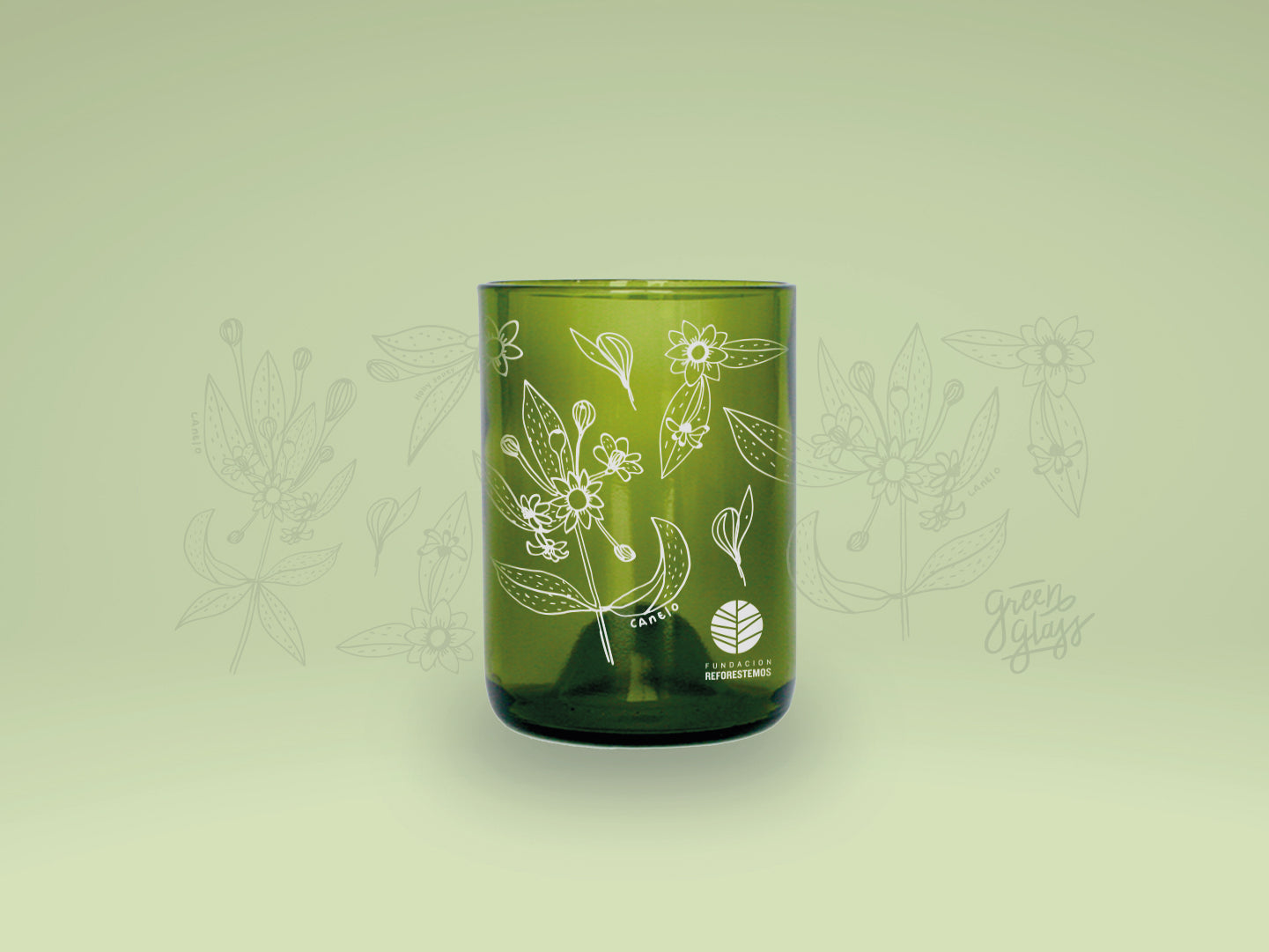 CANELO - Reforestemos Chile Vasos Green Glass
