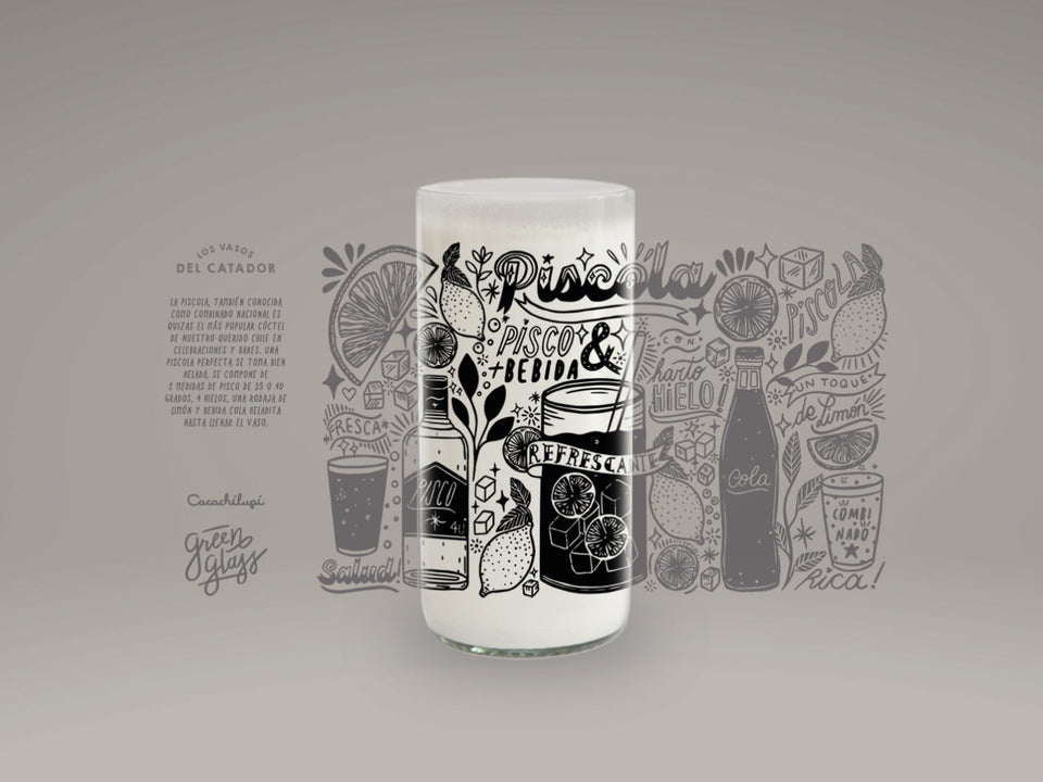 PISCOLA - Catador Vasos Green Glass