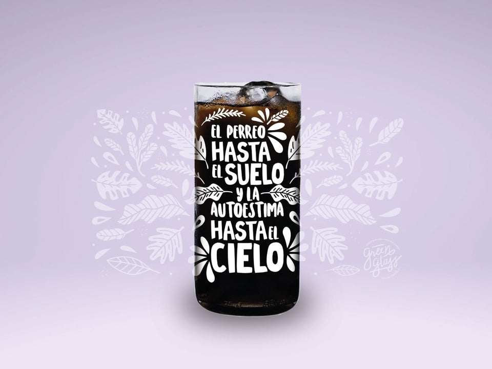 EL PERREO - Vasos Feministas Green Glass