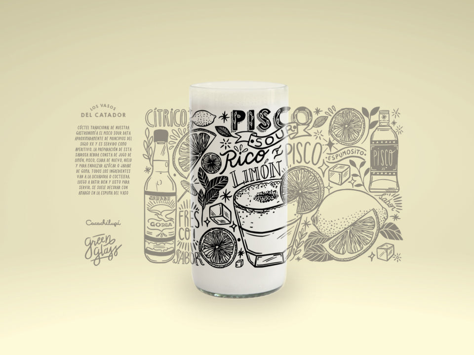 Vasos del Catador 6 Vasos de Tragos Típicos Chilenos - 500 ml