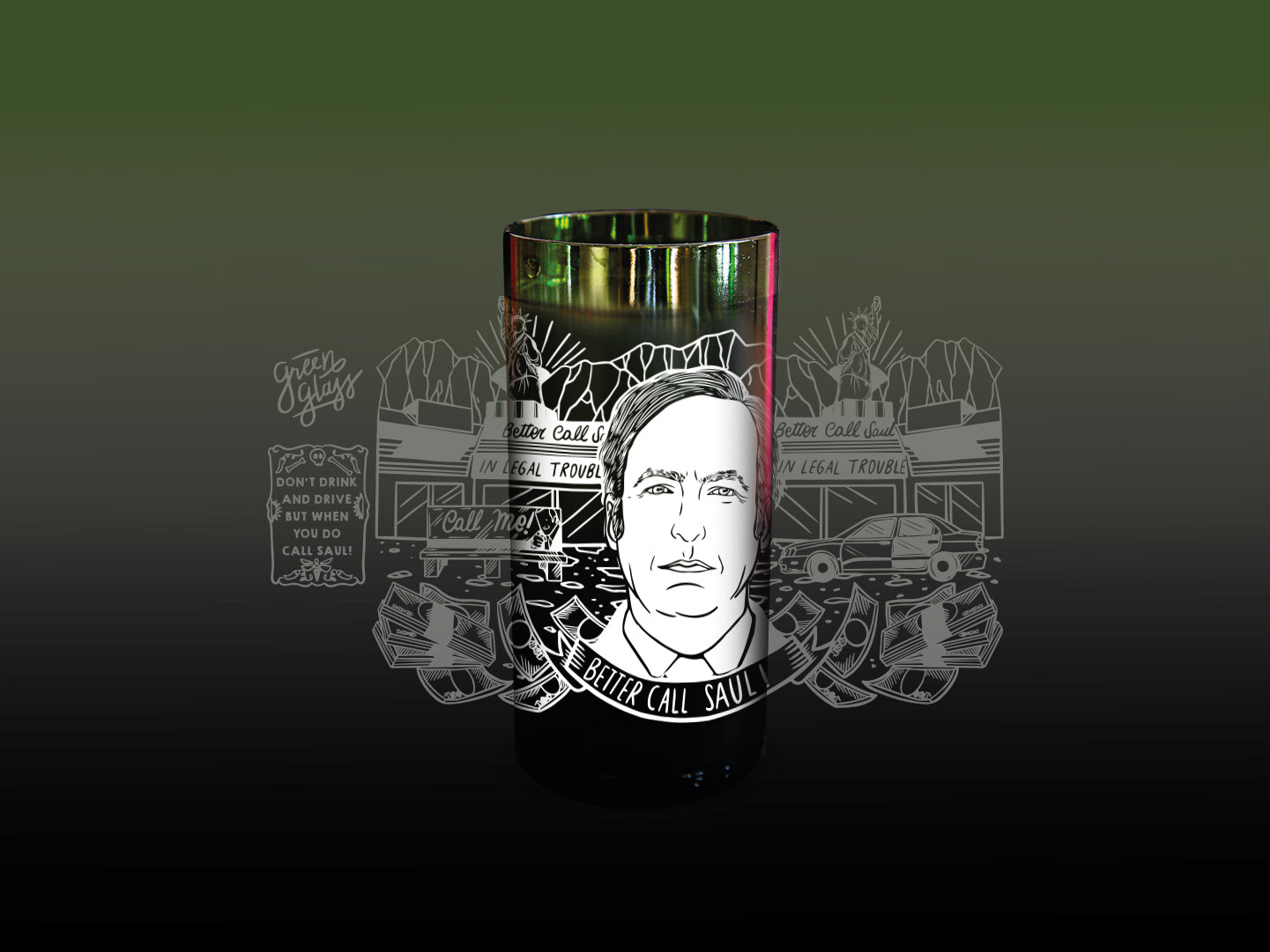 Breaking Glass - Juego de 6 Vasos - 500 ml