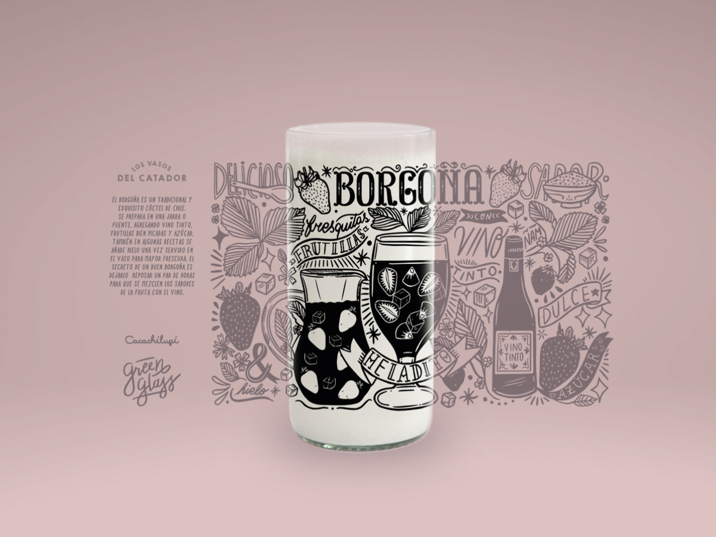 Vasos del Catador 6 Vasos de Tragos Típicos Chilenos - 500 ml