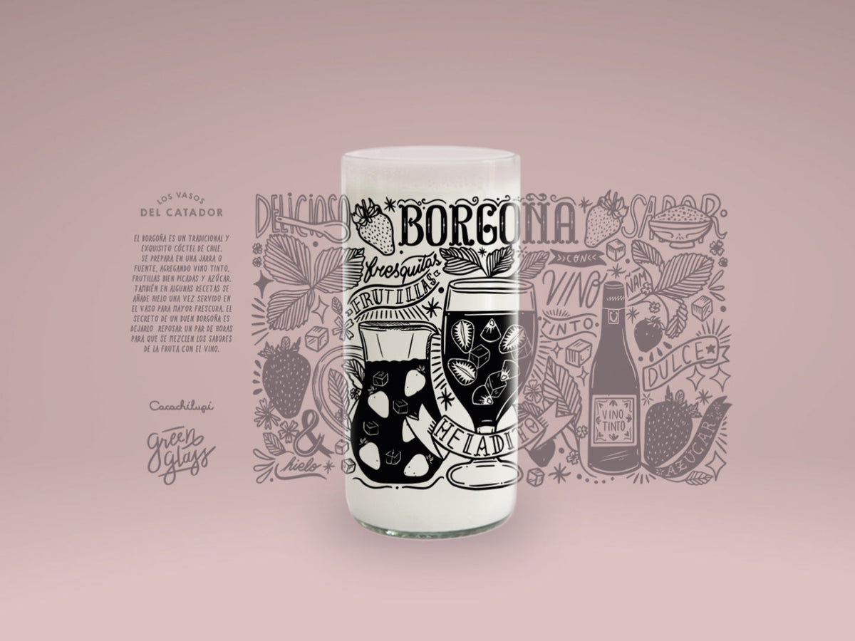 BORGOÑA - Catador Vasos Green Glass