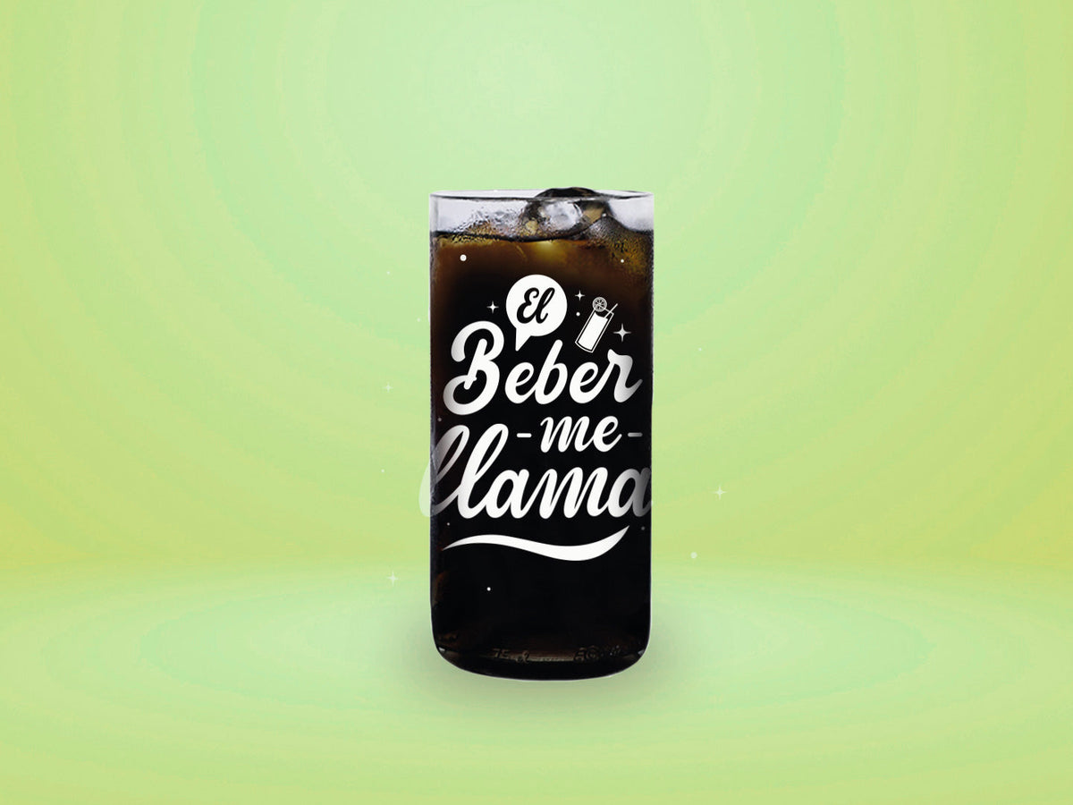 EL BEBER ME LLAMA - Hoy Me Lanzo Vasos Green Glass