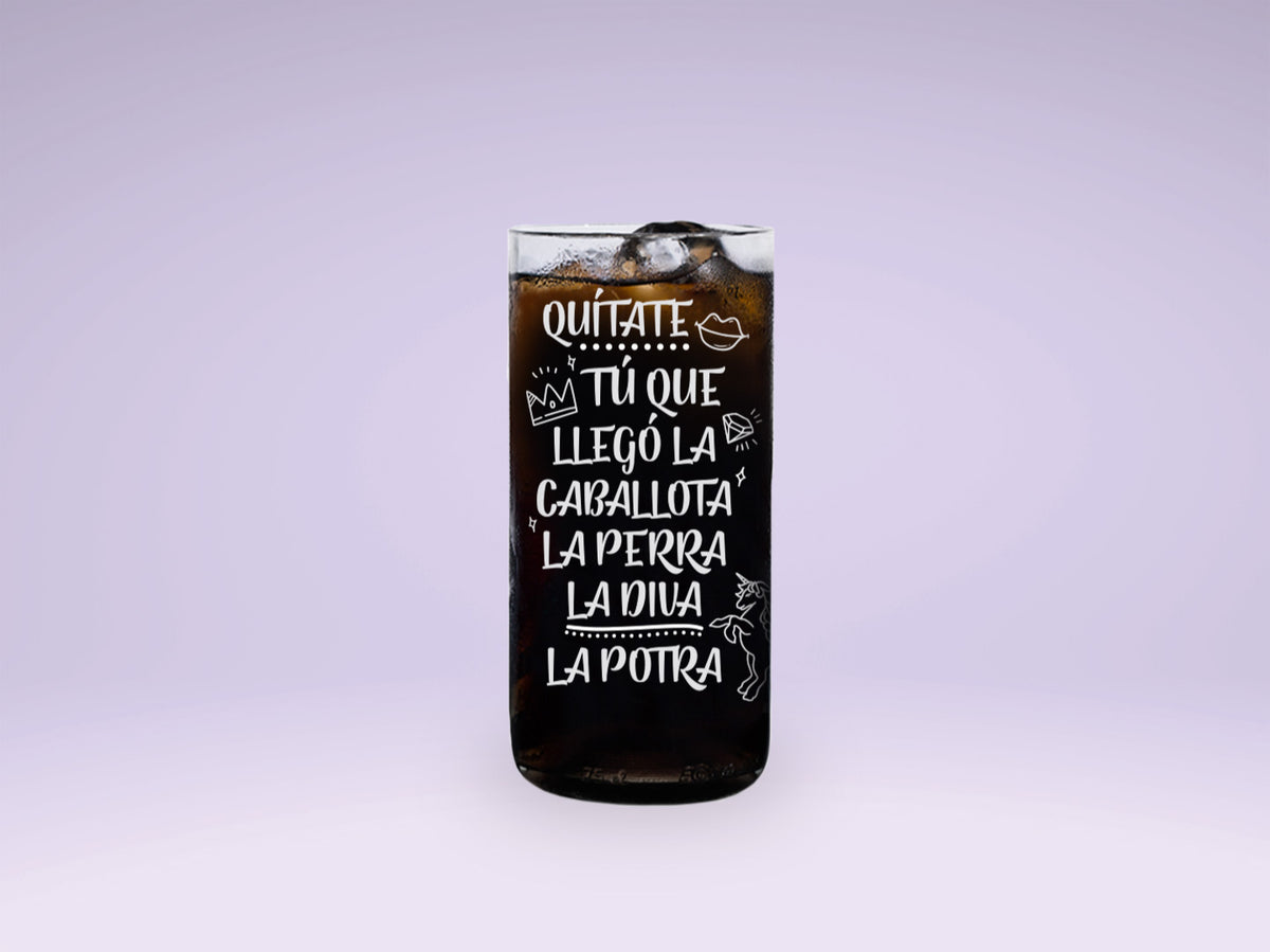DIVAS URBANAS - JUEGO DE 6 VASOS - 500 ml