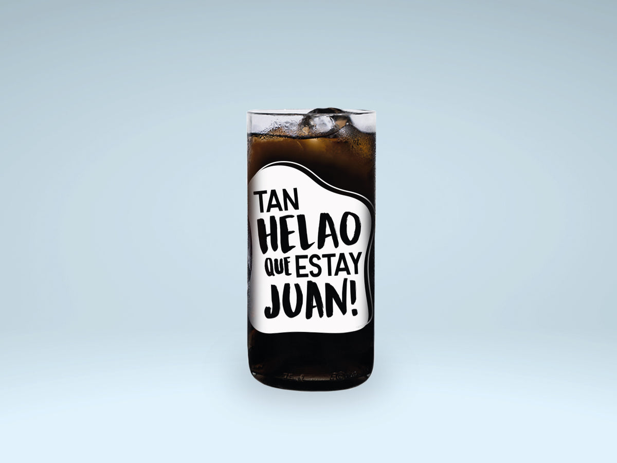 Vaso del video viral Tan helao que estay Juan!  color transparente 500ml