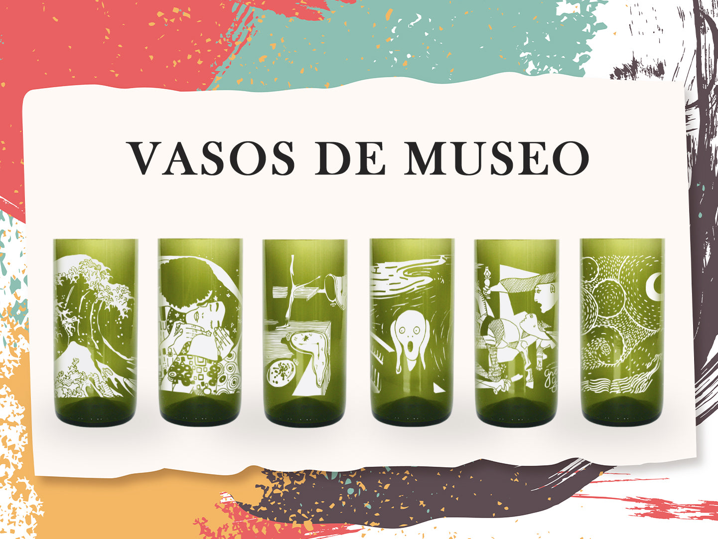 Vasos De Museo  - juego de 6 vasos -  500ml